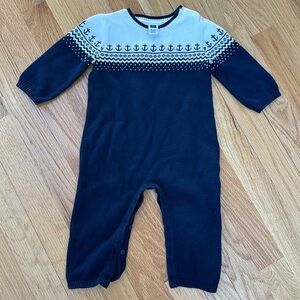 EUC Janie and jack sweater one piece outfit 6-12 mo